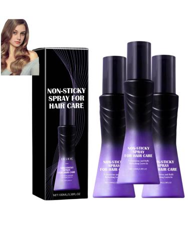 New model No-wash refreshing fluffy spray No-wash volumizing non-stick hair spray Non-stick fluffy hair spray Fluffy hair oil lasting styling spray 3pcs