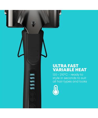 REVAMP Progloss Beach Big Waver - Triple Barrel Hair Waver in Black - Buy Online on GoSupps.com
