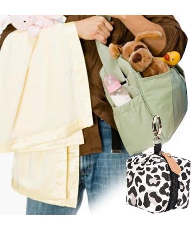 Rianpesn Stylish Leopard Pacifier Bag - Zip Holder for Diaper Bag Fits 2 Pacifiers | International Shipping - Buy Online on GoSupps.com