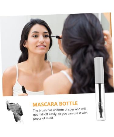 BELLIFFY 11pcs Eyelash Tube Portable Mascara Tube Lip Gloss Bottle Empty Mascara Tube White Plastic - Buy Online on GoSupps.com