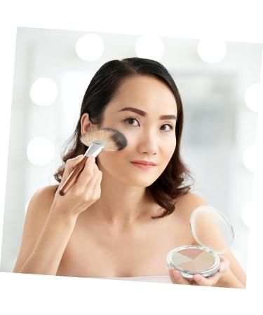 minkissy Pressed Highlight Powder Foundation For Women Shimmer Makeup For Face Professional Safety Elegant Makeup For Weddings Parties Compact Lightweight 7X7X1CM as shown h3 - Buy Online on GoSupps.com