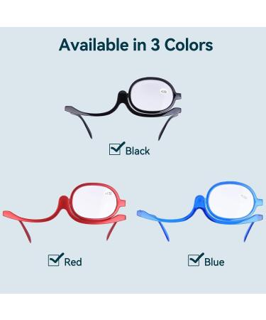 Make-Up Glasses for Eye Enlargement | 350+ Lenses | Essential Beauty Tools for Women | Rotating & Compact Design - Buy Online on GoSupps.com