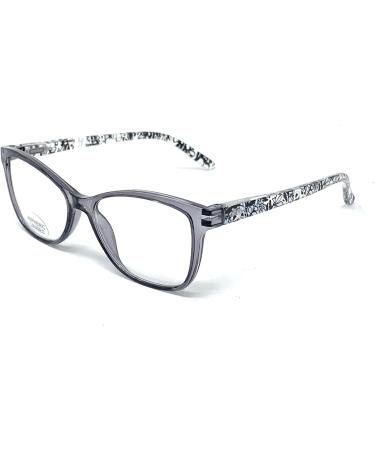 Venice ELIZABETH Women's Reading Glasses - High-Quality Modern Vintage +1.0 to +3.5 - Stylish Grey Frames - Buy Online on GoSupps.com