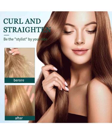 2-in-1 Mini Curling Wand & Flat Iron - Portable Hair Straightener & Styling Tool for All Hair Types - Travel Friendly (Black - Buy Online on GoSupps.com