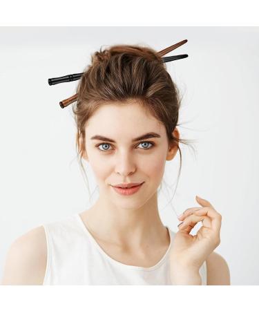DHWEKU 2 Pieces Wooden Hair Chopsticks Bamboo Hair Chopsticks Hair Sticks for Women Wooden Hair Pins Hair Bun Sticks for Hair Bun - Buy Online on GoSupps.com