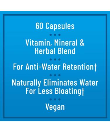 Natures Instincts No More Bloat Herbal Supplement - 60 Count | Water Retention Relief with Dandelion, Green Tea & Apple Cider Vinegar - Buy Online on GoSupps.com