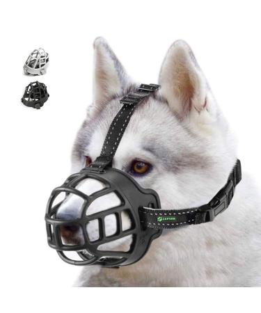 Ilepark basket muzzle for dogs silicone basket dog muzzle breathable all-round cover of the and adjustable carrier prevents barking biting and chewing.(Size 3 black) size 3 black - Buy Online on GoSupps.com