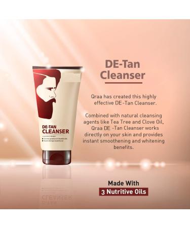 De-Tan Cleanser For Skin Lightening & Brightening | Dirt & Blackhead Removal |Tan Removal Face Cleanser Scrub & Pack | 100gm - Buy Online on GoSupps.com