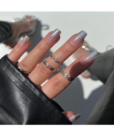 Kiara Sky Xpress Pro 100% Acrylic Press On Nails - Oh Holo There - Buy Online on GoSupps.com