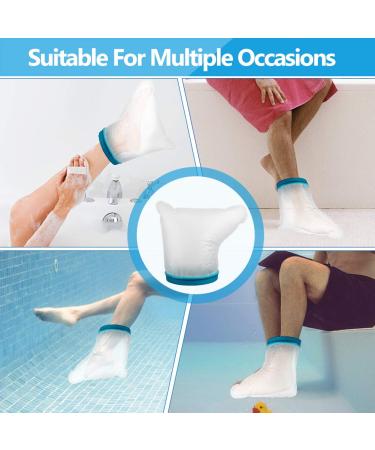 Waterproof Foot Cast Wound Cover Protector - Watertight Bag for Shower & Bath - Reusable Upgrade - Buy Online on GoSupps.com