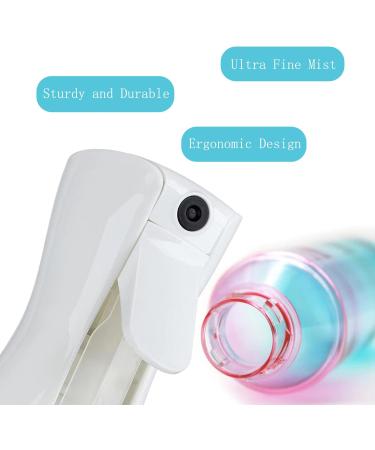 YWKJDDM Hair Spray Bottle 200 ml Continuous Water Mist Spray Bottle Salon Hairdressing Spray Bottle for Hair Styling Facial Plants Cleaning(Blue Pink) - Buy Online on GoSupps.com