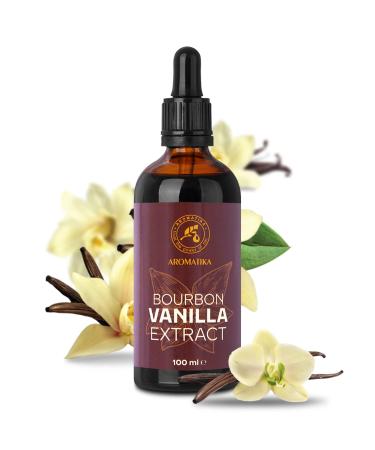Bourbon Vanilla Extract 100ml | Dark Glass Bottle with Drip Donor | Vegan Liquid for Baking & Pastry Refining - Buy Online on GoSupps.com
