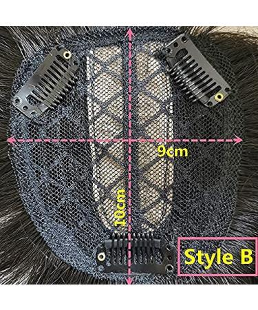 Invisible 12-inch Human Hair Topper with 3D Air Bangs - Dark Brown | Hairpieces for Mild Hair Loss and Grey Hair Coverage - Buy Online on GoSupps.com