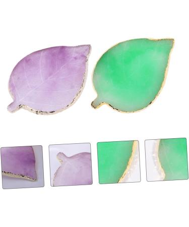  Healvian Healvian 2 Piece Nail Palette Practical Manicure Palette Display Trays for Nail Art Jewelry Tray Nail Art Palette Leaves Palette Display Racks for Nail Tips Nail Display Racks Resin - Buy Online on GoSupps.com