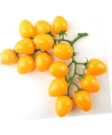 OUNONA Simulated Small Tomatoes Models Cherry Tomatoes Decor Photography Props Artificial Cherry Tomatoes Model Faux Fruit Decor Realistic Party Decor Foam Fake Fruit Window Yellow 4.00X2.00X2.00CM - Buy Online on GoSupps.com