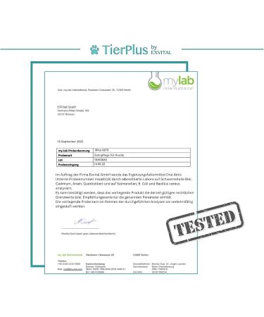 Exvital TierPlus Dental Care Powder for Dogs - 175g for Tartar Bad Breath & Plaque Removal | Natural Oral Care - Buy Online on GoSupps.com