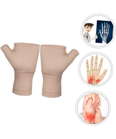 Gatuida Fashion Gloves | 2 Pairs Fingerless Mittens for Carpal Tunnel Support | Warm Spandex Hand Sleeves for Pain Relief - Buy Online on GoSupps.com