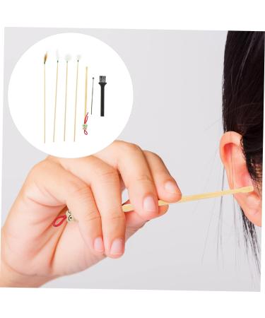 Ear Cleaning Kit - Bamboo Ear Pick & Spiral Cleaner Set for Ear Wax Removal - Buy Online on GoSupps.com