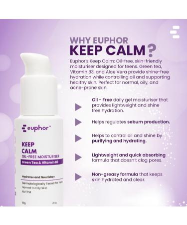 Oil-Free Gel Moisturiser for Oily Skin | Lightweight Hydration | Controls Shine & Breakouts | Witch Hazel Niacinamide & Green Tea | Paraben & Sulphate Free - 50g - Buy Online on GoSupps.com