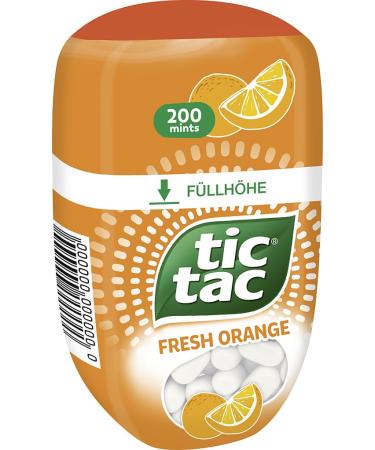 Ferrero Tic Tac Fresh Orange - Delicious Orange Flavored Dragees - 98g Pack for International Shipping - Buy Online on GoSupps.com