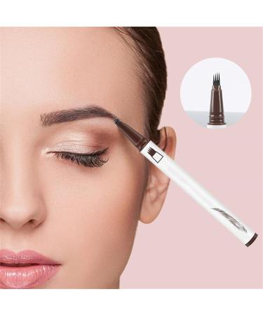 Eyebrow Pencil with 4 Fork Tip 3D Eyebrow Pen Microblading Brow Pencil Creates Natural Makeup Stay on All Day Long-Lasting aterproof agic Eyebrow attoo Pen for Women (Brown One Size) 1 count (Pack of 1) Brown - Buy Online on GoSupps.com