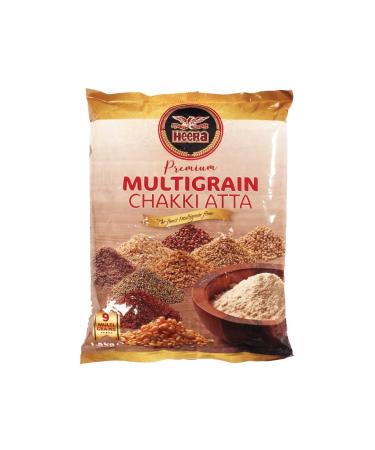 veenas Heera Multigrain Chakki atta 10 kg | Nutritious and Healthy | 100% Pure and Natural | Supports Immunity | Pure Multigrain Chakki Atta