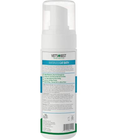 Vet's Best Waterless Cat Bath - No Rinse Dry Shampoo for Cats (150ml Pack of 2) | International Shipping Available - Buy Online on GoSupps.com