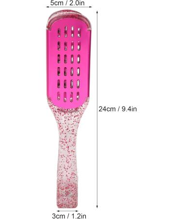 Hair Straightening Splint Comb - Soft Double-Sided Styling Tool for Effortless Straight Hair | Rose Red - Buy Online on GoSupps.com