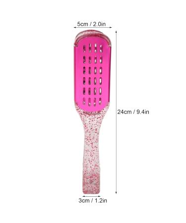 Buy Hair Straightening Splint Comb for Women | Double-Sided Clamp Brush | High-Temperature Resistant Tool for Home Salon | Rose Red Color - Buy Online on GoSupps.com