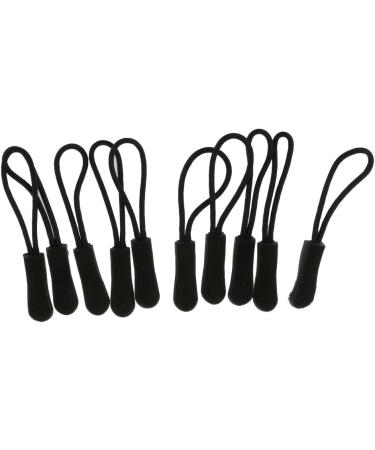 10 Pcs Black Zipper Puller Fasteners for Jackets Backpacks & Bags - Durable & Stylish - Buy Online on GoSupps.com