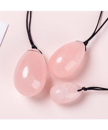 100% Pure Natural Quartz Yoni Egg Set | Kegel Exercise Balls & Muscle Massage Jade Eggs - Black-M - Buy Online on GoSupps.com