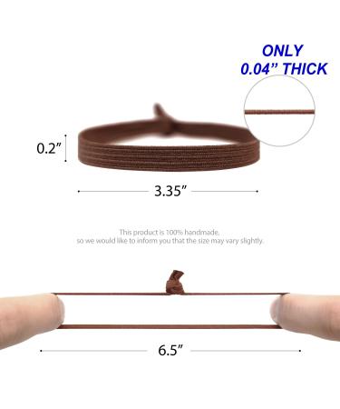 Buy Havhaf Knotted Men's Hair Gum - No Damage Strong Hold for Long Curly Hair - Elastic Bun Hair Tie in Cognac Brown - 1 Pack - Buy Online on GoSupps.com