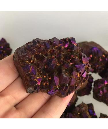 Natural Natural Red Titanium Rainbow Quartz Crystal Cluster Specimen Natural Stones and Minerals ningxiao - Buy Online on GoSupps.com