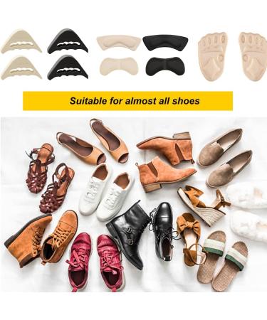 10 Pairs of Adjustable Shoe Fillers | Pain Relief Inserts for Too Big Shoes | Reusable Forefoot Pads - Buy Online on GoSupps.com