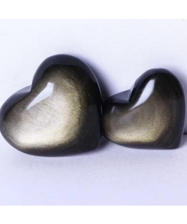 FUFIZU Wholesale Gems Golden Obsidian Heart Natural 150G-200G for Decoration 1PC PINGJIUYIN - Buy Online on GoSupps.com