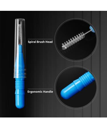50 Interdental Brushes - Annhua Space Brush Set with Storage Box | Gap Toothbrush & Dental Floss - Multiple Colors Available - Buy Online on GoSupps.com
