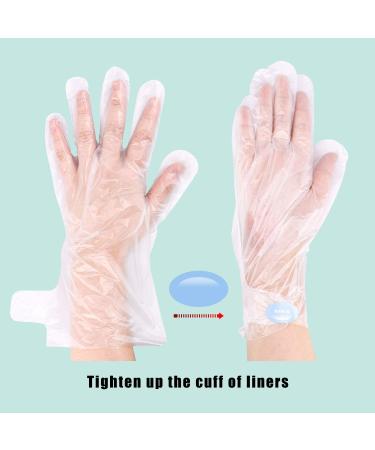 SelfTek 200Pcs Paraffin Wax Bath Liners for Pedicure Hot Spa Treatment - Disposable Plastic Hand & Foot Bags with Stickers - Buy Online on GoSupps.com