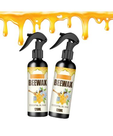 Natural Micro-Molecularized Beeswax Spray Bees Wax Furniture Polish and Cleaner Beeswax Spray Cleaner Original Beeswax Furniture Polish Beeswax Furniture Polish Spray Beeswax for Wood (2pcs)
