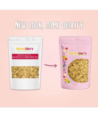Plain Crunchy Honeycomb Pieces - 5-10mm - 100g - Vegan and Coeliac Friendly - Ideal Inclusion/Topper for ice cream and desserts. - Buy Online on GoSupps.com