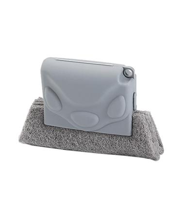 MarryLee Bear paw Creative Window Cleaning Slot Cleaning Tool To Sweep The Groove Small Brush (Gray) Grey