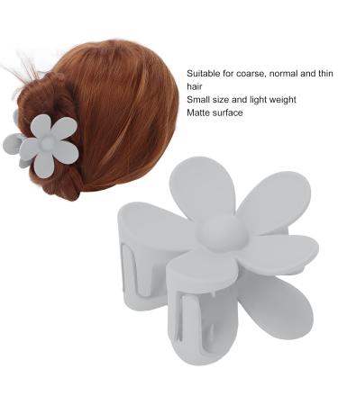 Buy Lightweight Large Flower Claw Clip | Durable Anti-Slip Hair Clip for Women & Girls - Light Gray - International Shipping Available - Buy Online on GoSupps.com