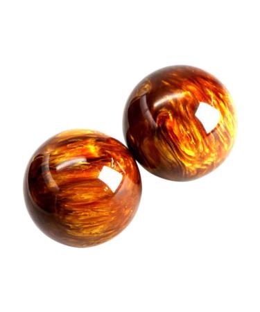 Frcolor 2st health ball health balls acupunctive massage practice training ball finger exercise massage tools baoding iron ball handball train old fitness massager resin Harz H rner