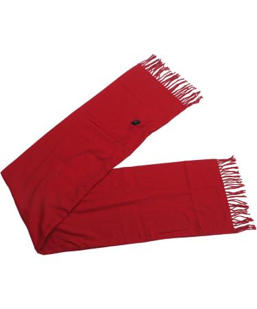 Electric Heated Scarf - 3 Temperature USB Winter Scarf with Tassels & Zipper - Red - Buy Online on GoSupps.com