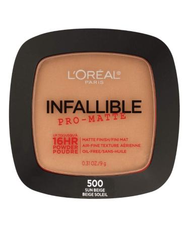 L'Oreal Paris Infallible Pro-Matte Powder  Sun Beige  0.31 oz 500 Sun Beige