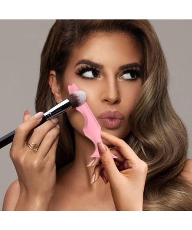 Beaupretty Travel Makeup Brushes Silicone Eyeliner Aid Silicone Eyeliner Stencil Reusable Eyeliner Eyelash Aid Lipstick Wearing Aid Makeup Tool Eye Makeup Brushes Pink - Buy Online on GoSupps.com