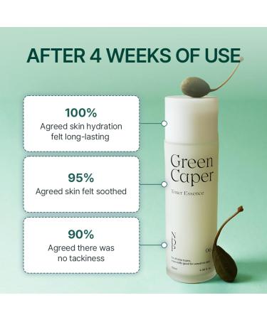 Green Caper Hydrating Essence Toner for Sensitive & Dry Skin - Vegan Cruelty-Free Korean Skincare (4.39 Fl Oz - Buy Online on GoSupps.com