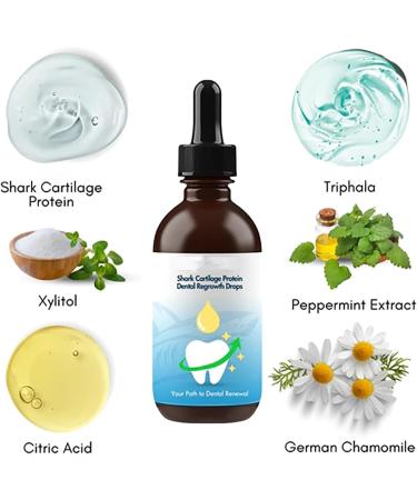 FLEDIMO AEXZR Haifisch Cartilage Protein Drops | Dental Serum for Stain Removal & Tooth Growth (3 Pieces) - Buy Online on GoSupps.com