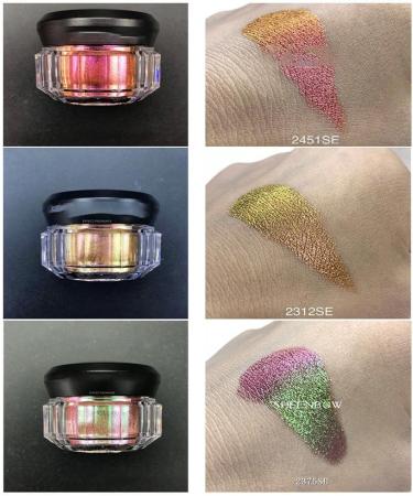 9 Colors Multichrome Chameleon Eyeshadow Metallic Diamond Eyeshadow Palette Shimmer Light Changing Pigmented Eyeshadow Powder Professional Eyeshadow Makeup - Buy Online on GoSupps.com