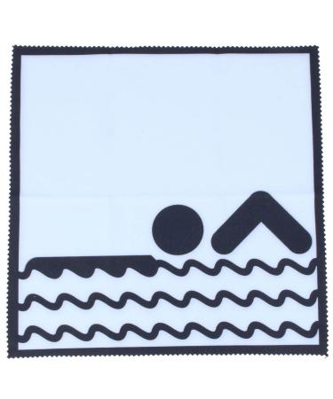 Motif microfibre towel - A sporty swimmer