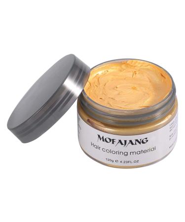 Hair color wax hair color instant hair wax temporary hair color hairstyle cream natural hairstyle styling modeling temporary hair dye wax for men & women (gold) blue gold purple 1 piece (1 Pack)
